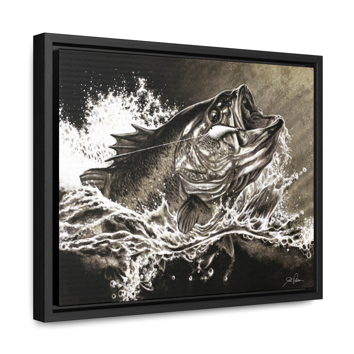 "Hooked" Gallery Wrapped/Framed Canvas