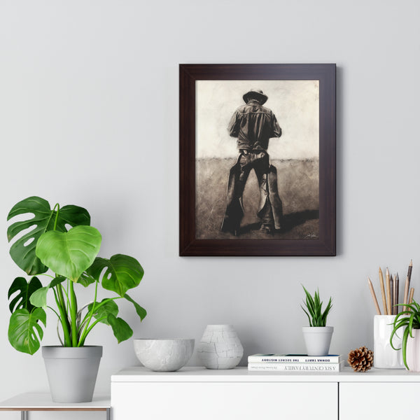 "Cowboy" Framed Paper Print