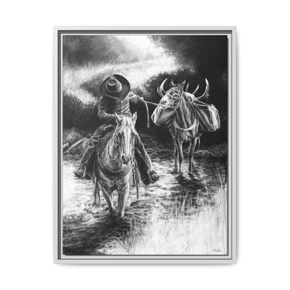 "Shallow Crossing" Framed Canvas