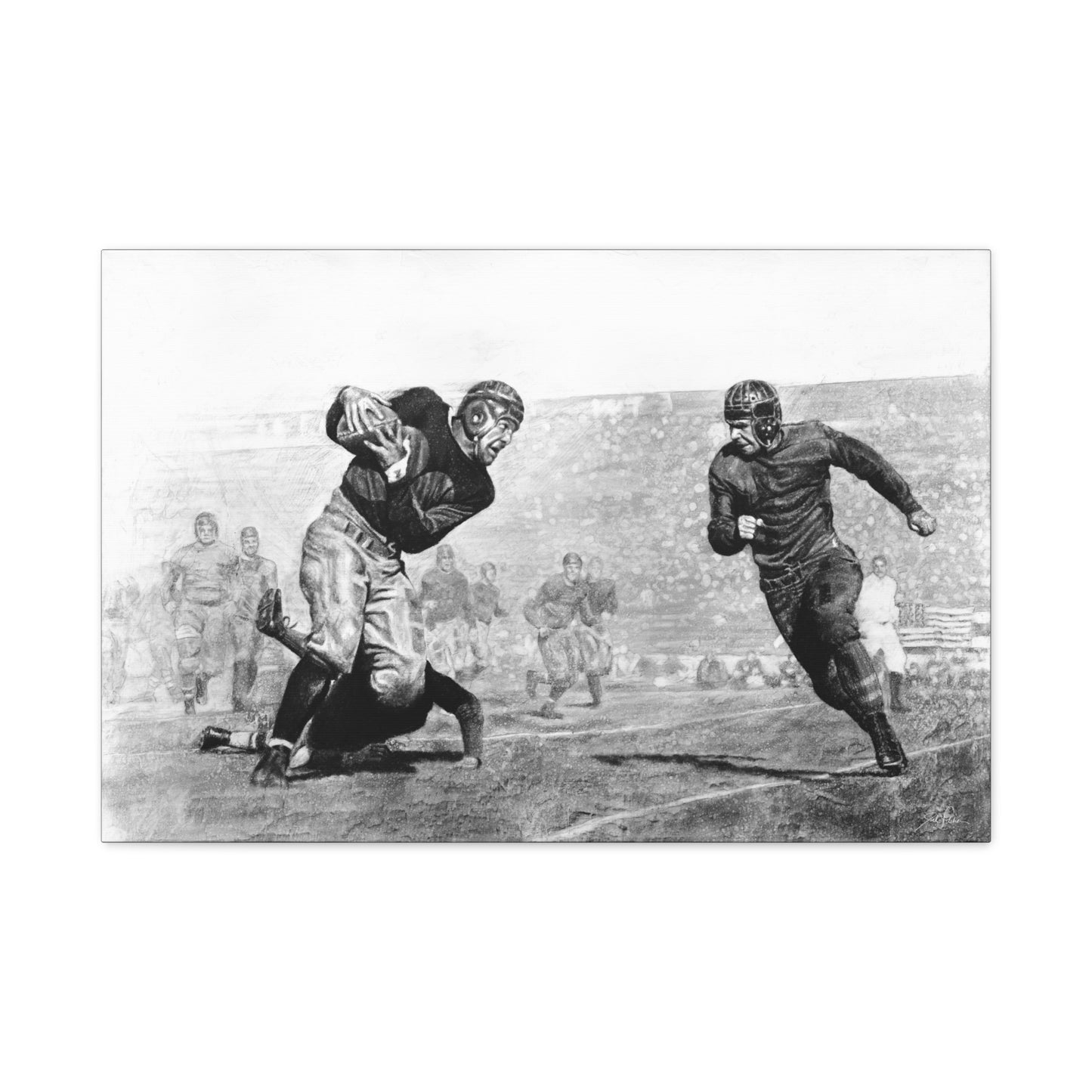 "Leatherheads" Stretched Canvas