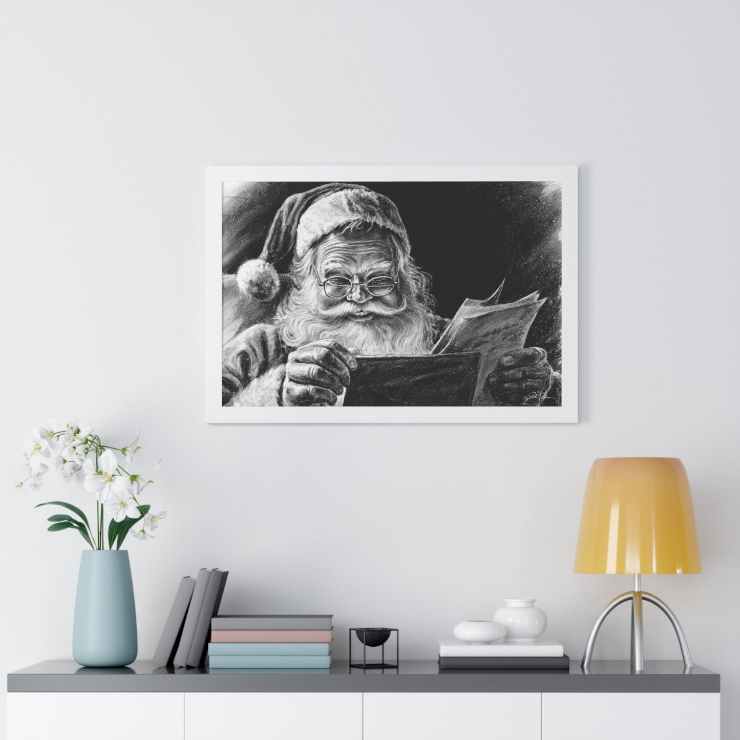 "Dear Santa" Framed Paper Print