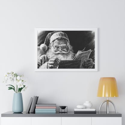 "Dear Santa" Framed Paper Print