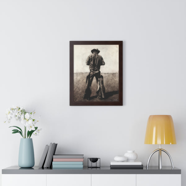 "Cowboy" Framed Paper Print