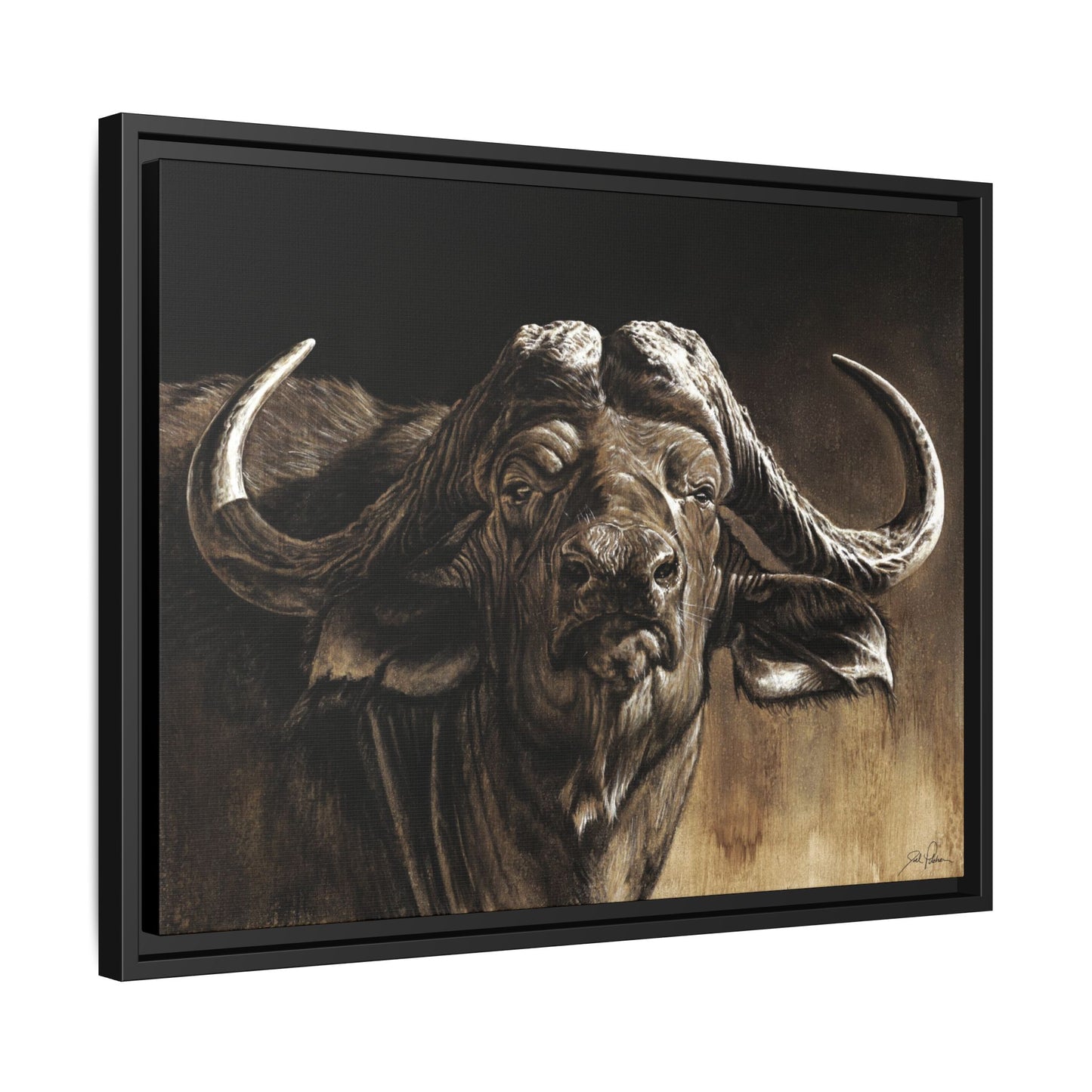 "Debt Collector" Framed Canvas