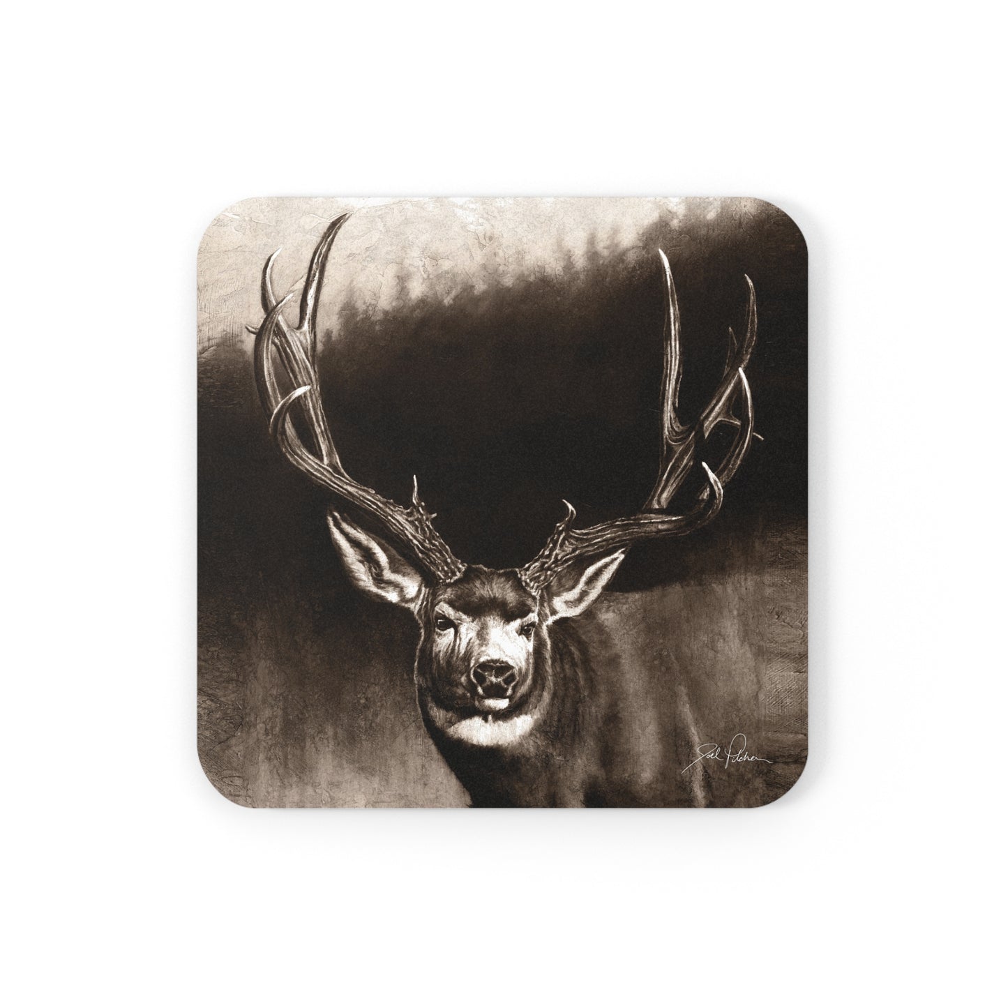 "Muley" Cork Back Coaster.