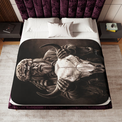 "Legends of the West" Sherpa Blanket.