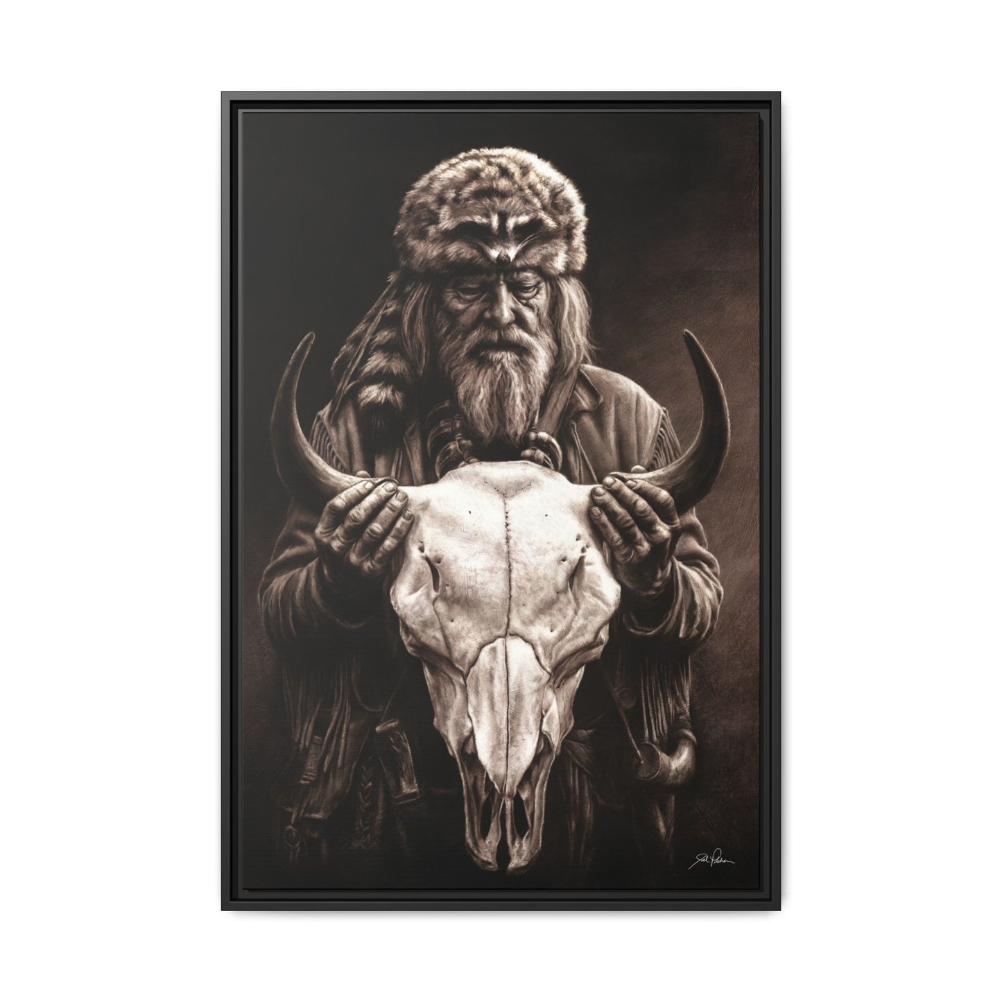 "Legends of the West" Framed Canvas
