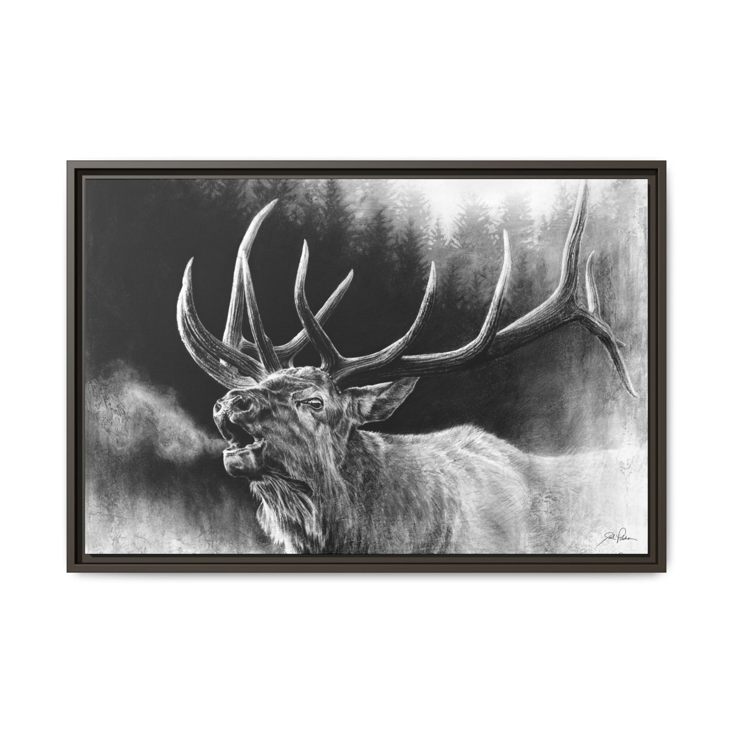 "Bugle Boy" Framed Canvas