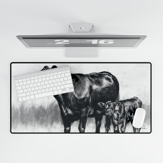 "Momma Cow and Calf" Mouse Pad