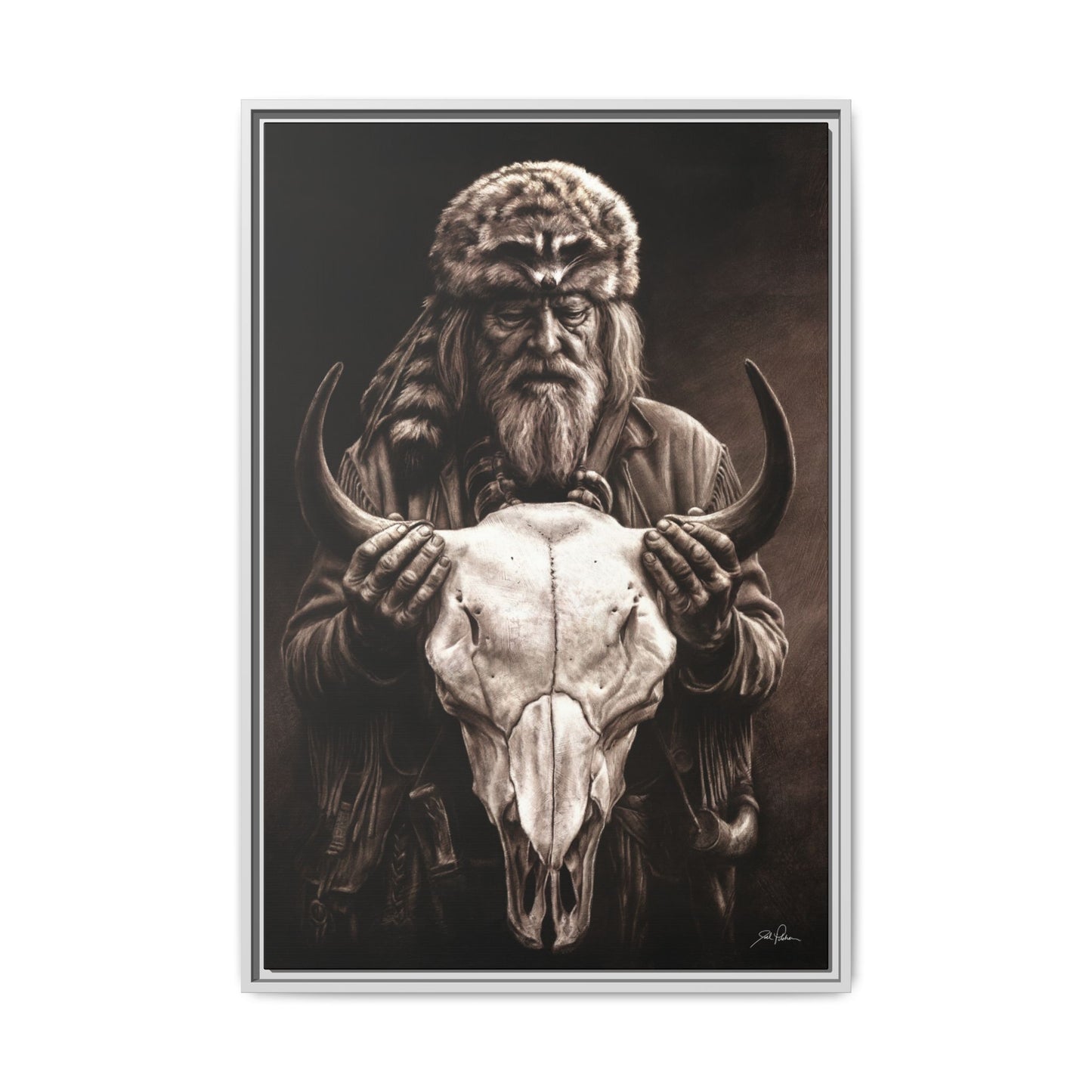 "Legends of the West" Framed Canvas
