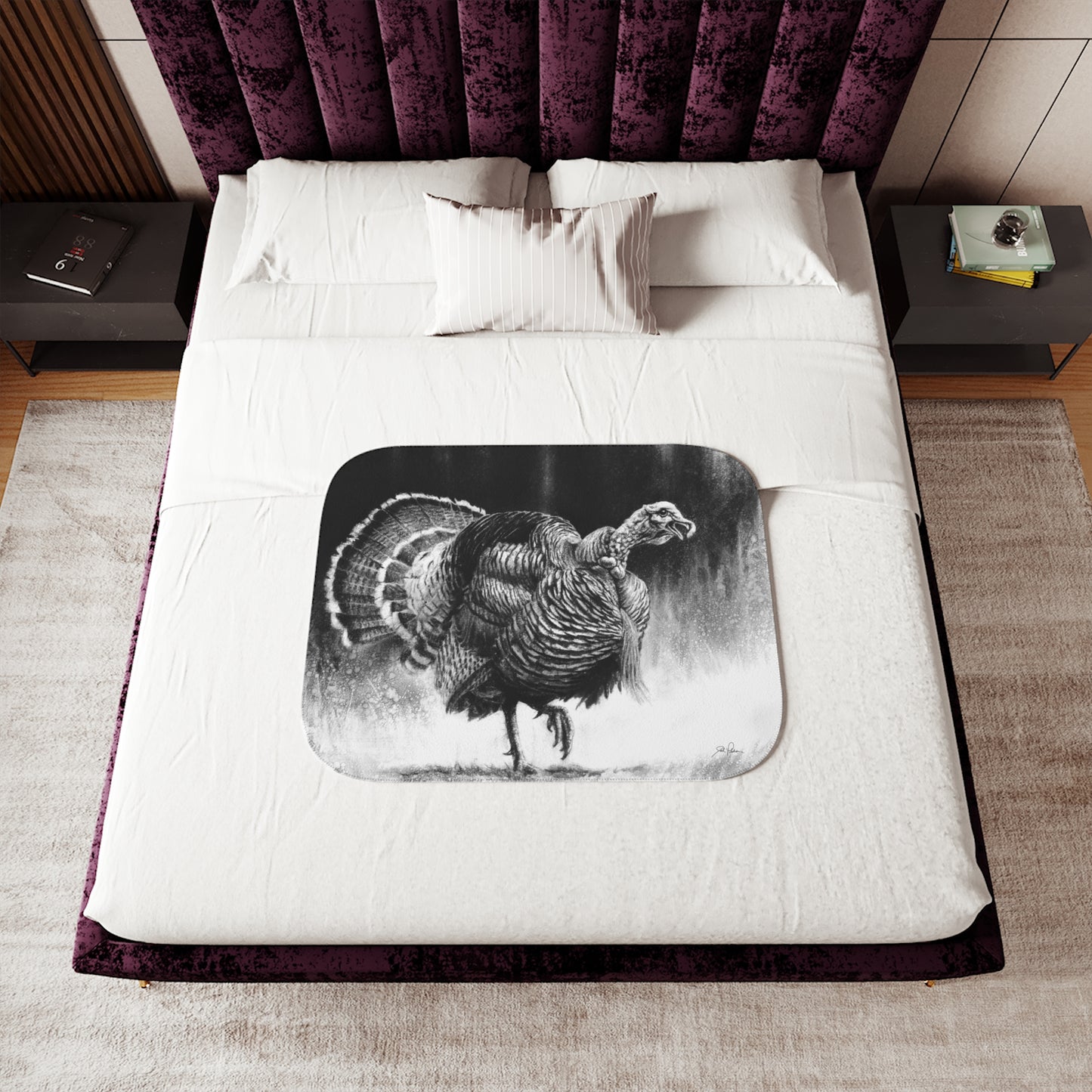 "Gobbler" Sherpa Blanket.