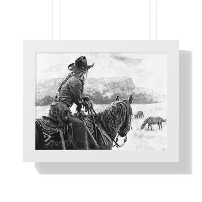 "Bridles and Braids" Framed Paper Print