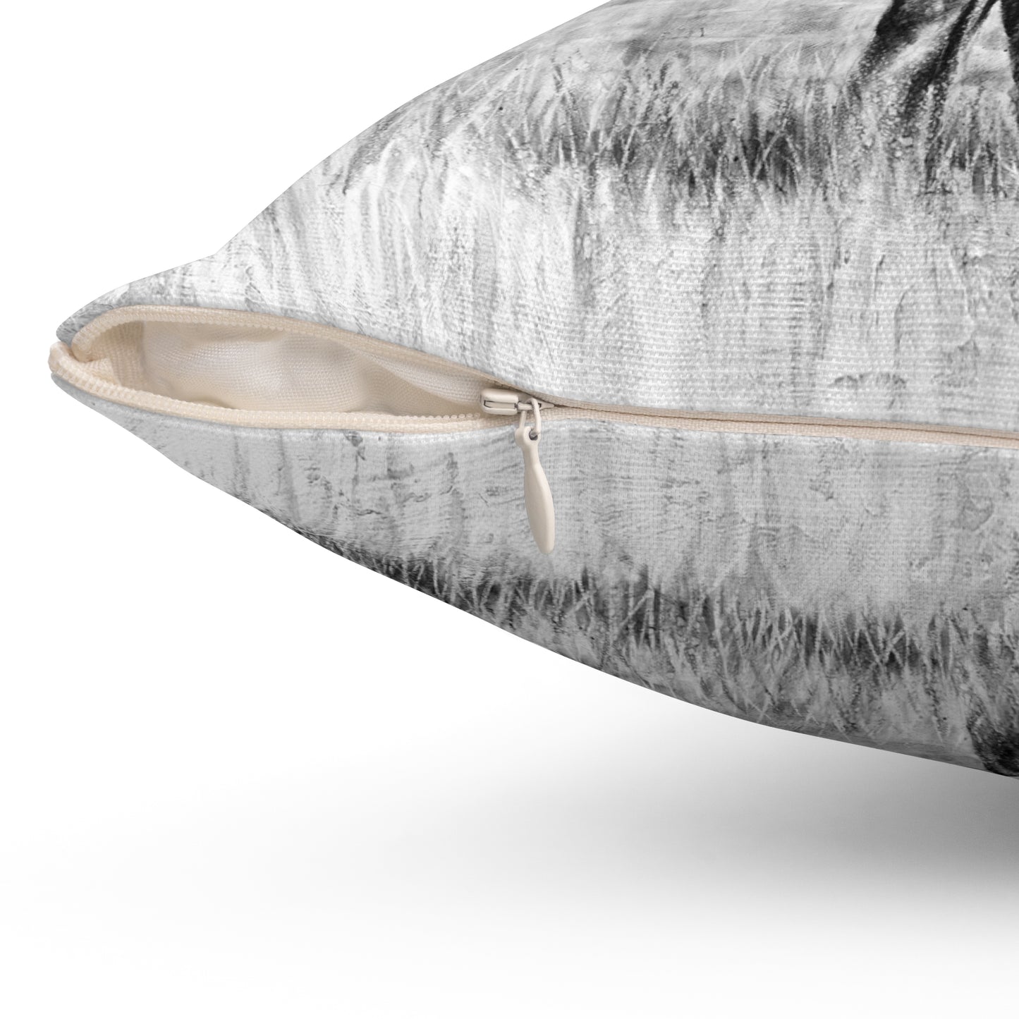 "Looking Back on the Path" Square Pillow.