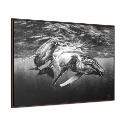 "Humpback Whales" Gallery Wrapped/Framed Canvas