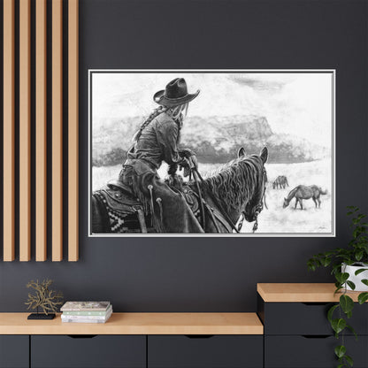 "Bridles and Braids" Framed Canvas