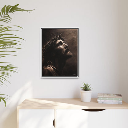 "With His Stripes We Are Healed" Framed Canvas