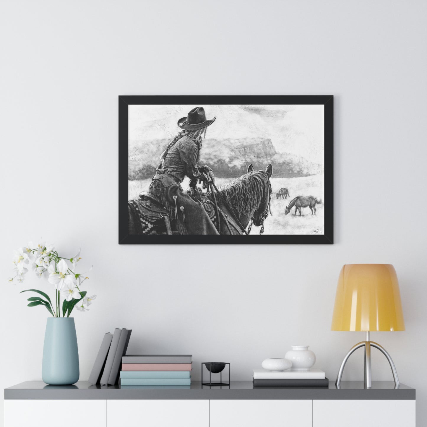 "Bridles and Braids" Framed Paper Print