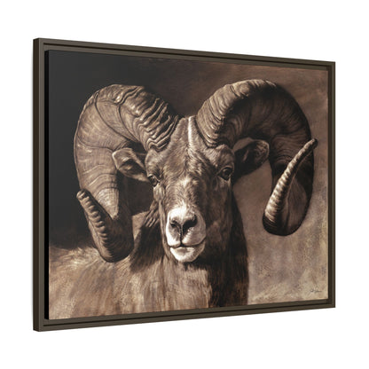 "Full Curl" Framed Canvas