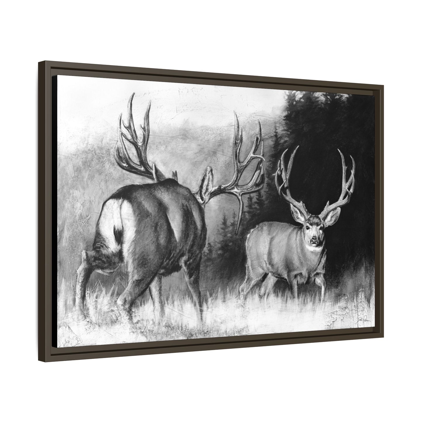 "Face Off" Framed Canvas