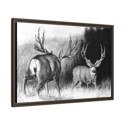 "Face Off" Framed Canvas