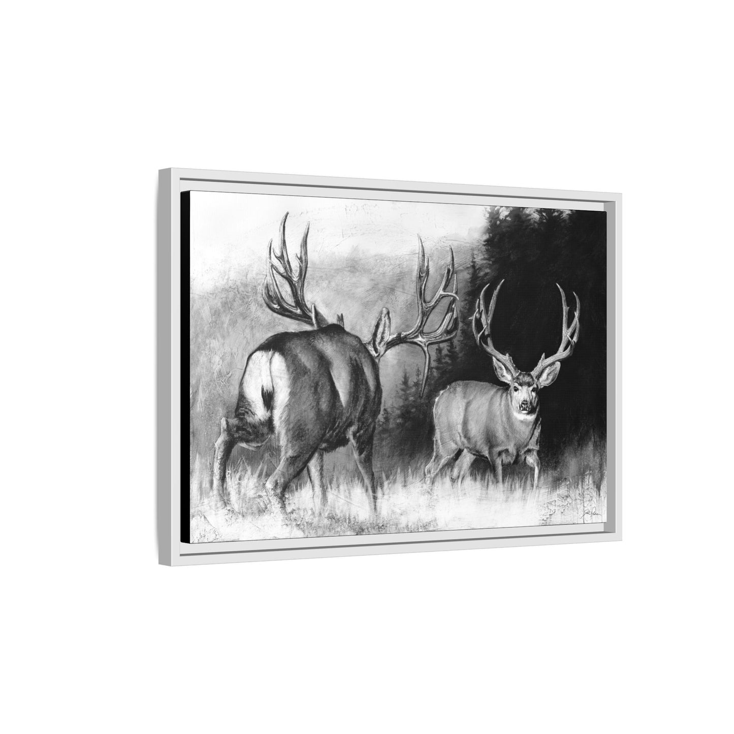 "Face Off" Framed Canvas