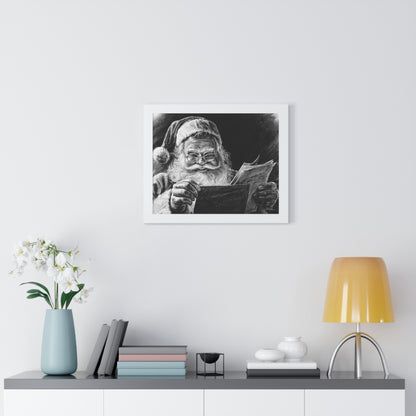 "Dear Santa" Framed Paper Print