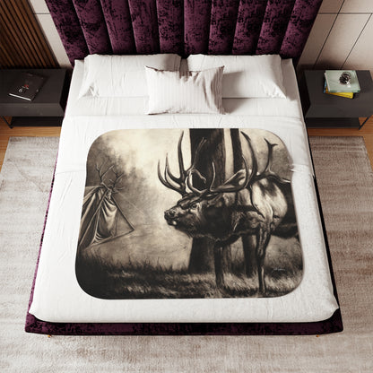 "Family Ties" Sherpa Blanket.