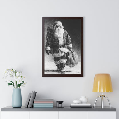 "Right Down Santa Claus Lane" Framed Paper Print