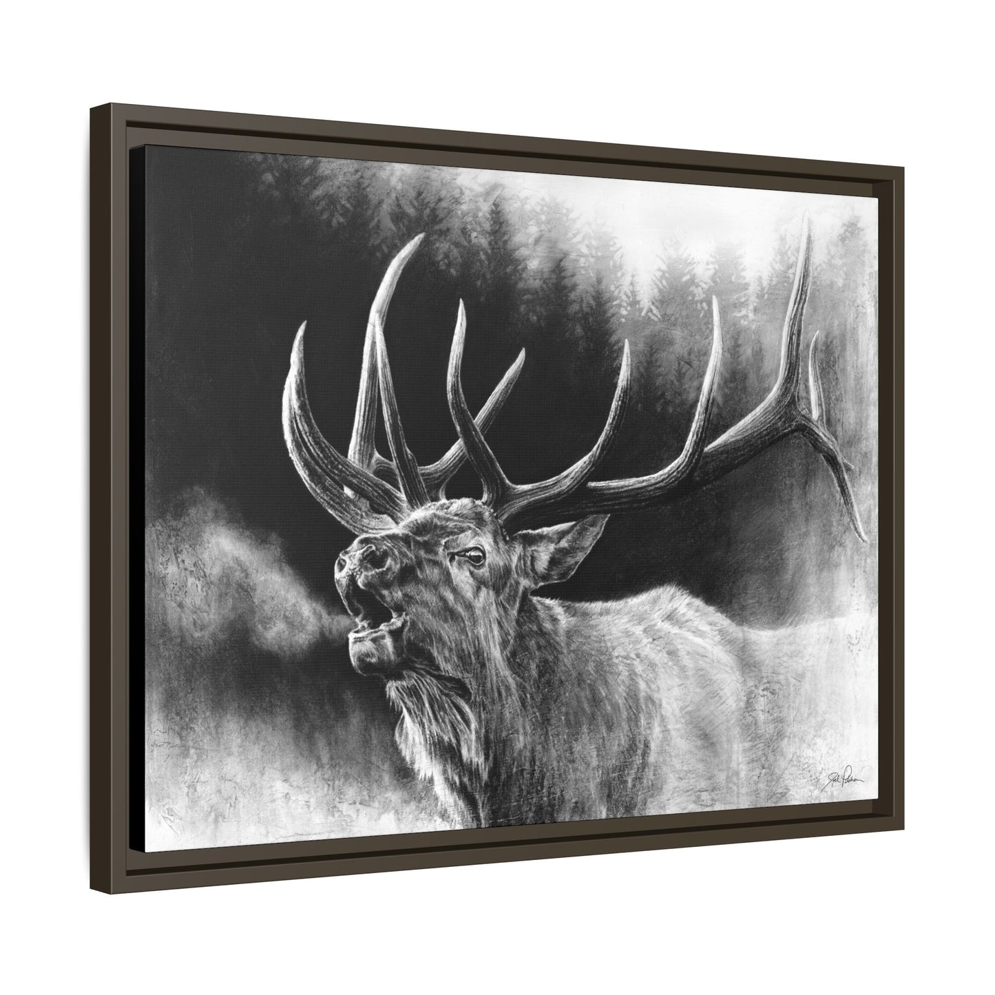 "Bugle Boy" Framed Canvas