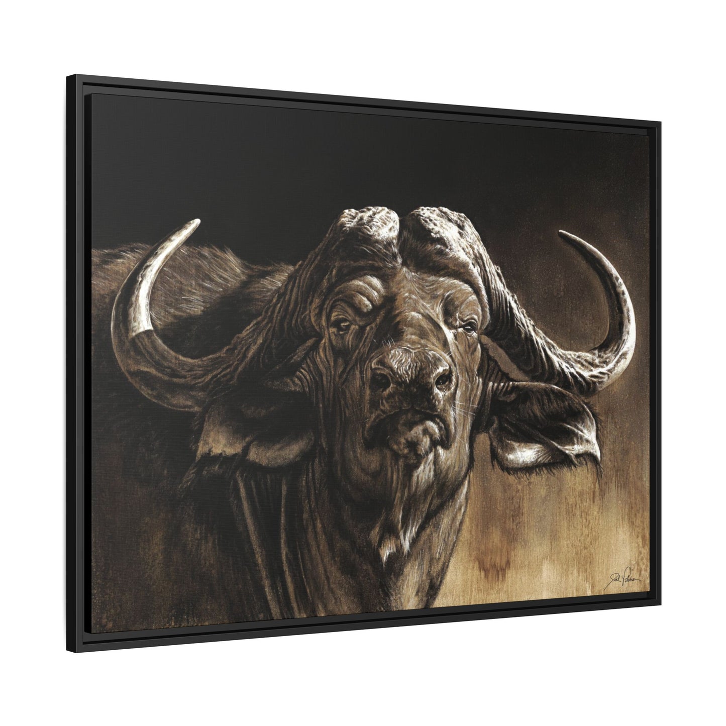 "Debt Collector" Framed Canvas