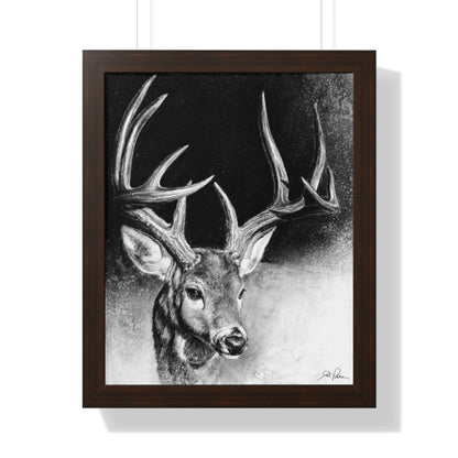 "Whitetail Buck" Framed Paper Print.