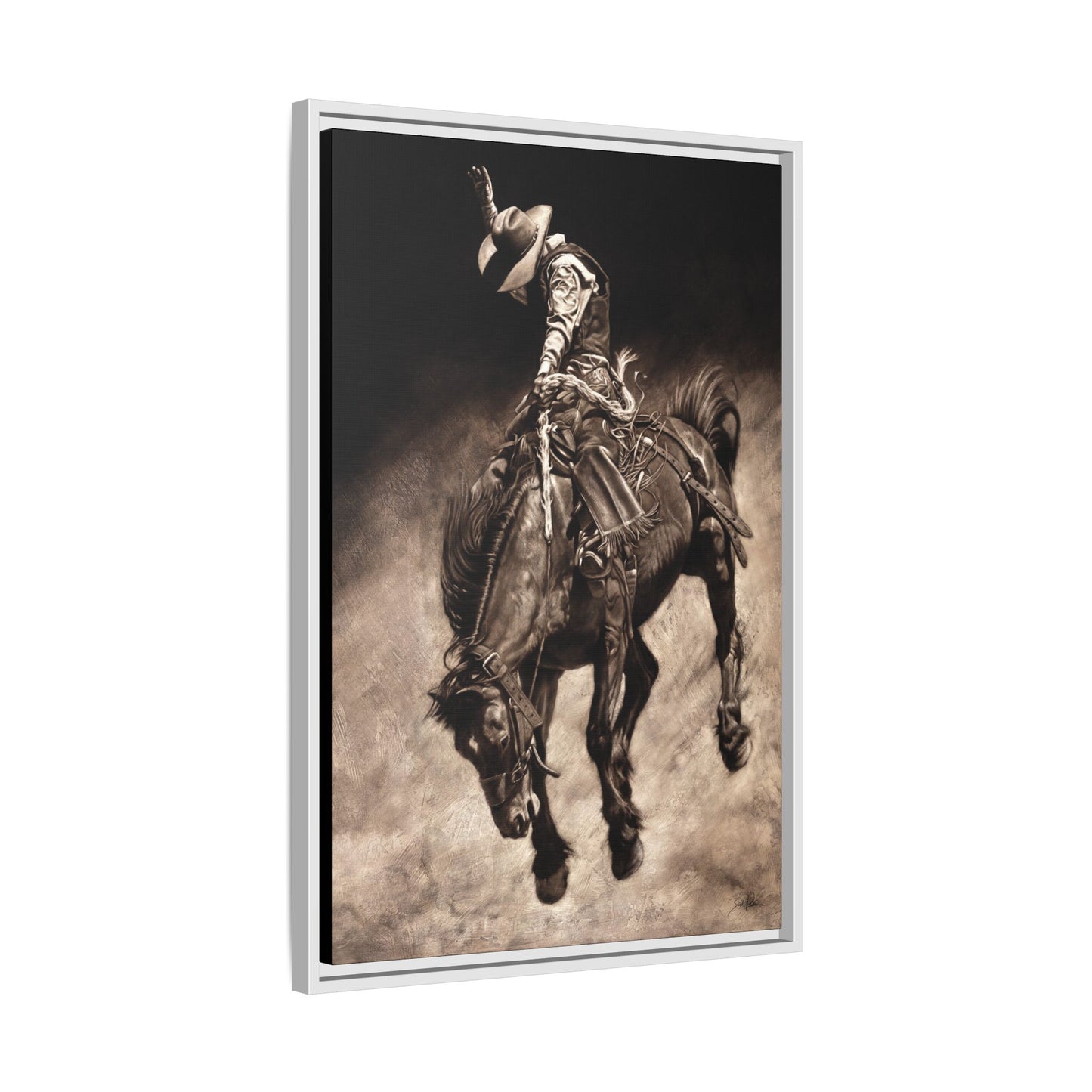 "Giddy Up" Framed Canvas