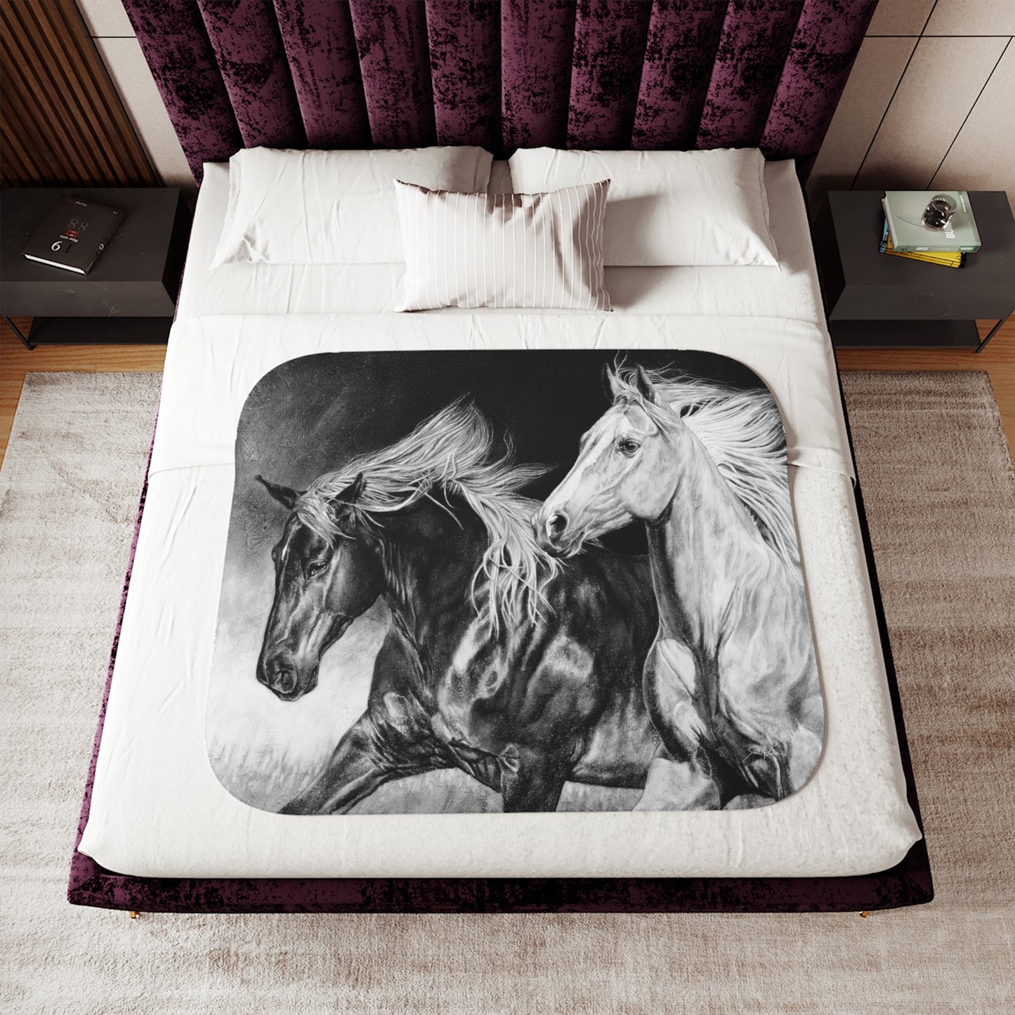 "Dynamic Duo" Sherpa Blanket.