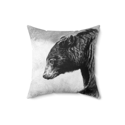 "Burly Bear" Square Pillow.