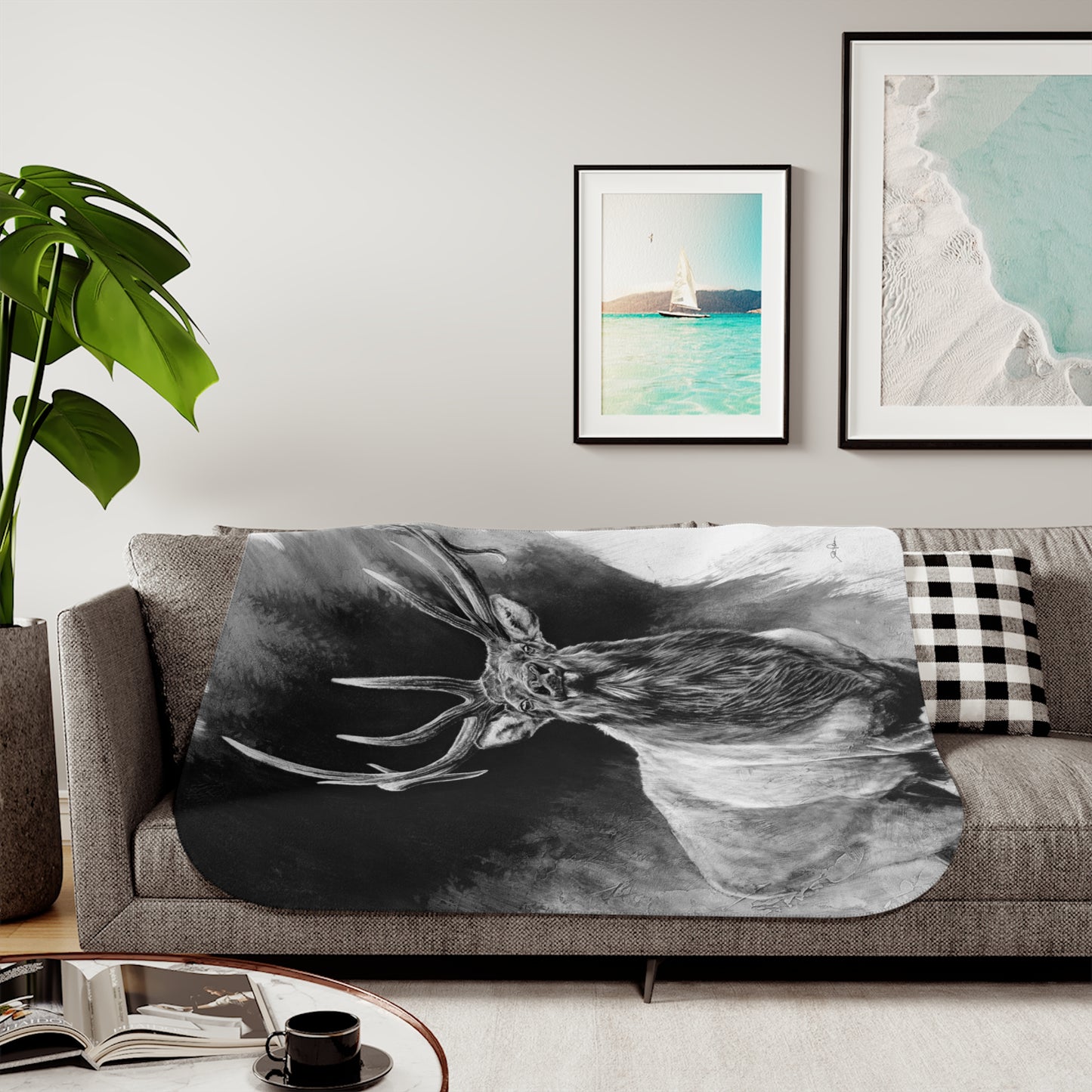 "Standing Tall" Sherpa Blanket.