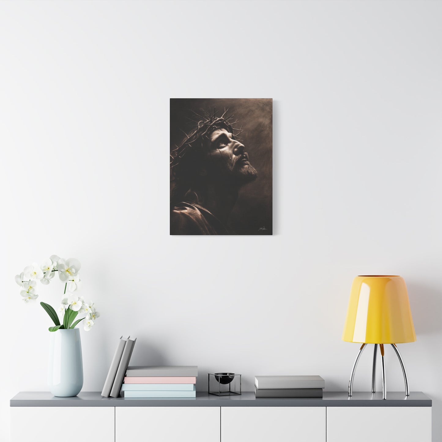 "With His Stripes We Are Healed" Stretched Canvas
