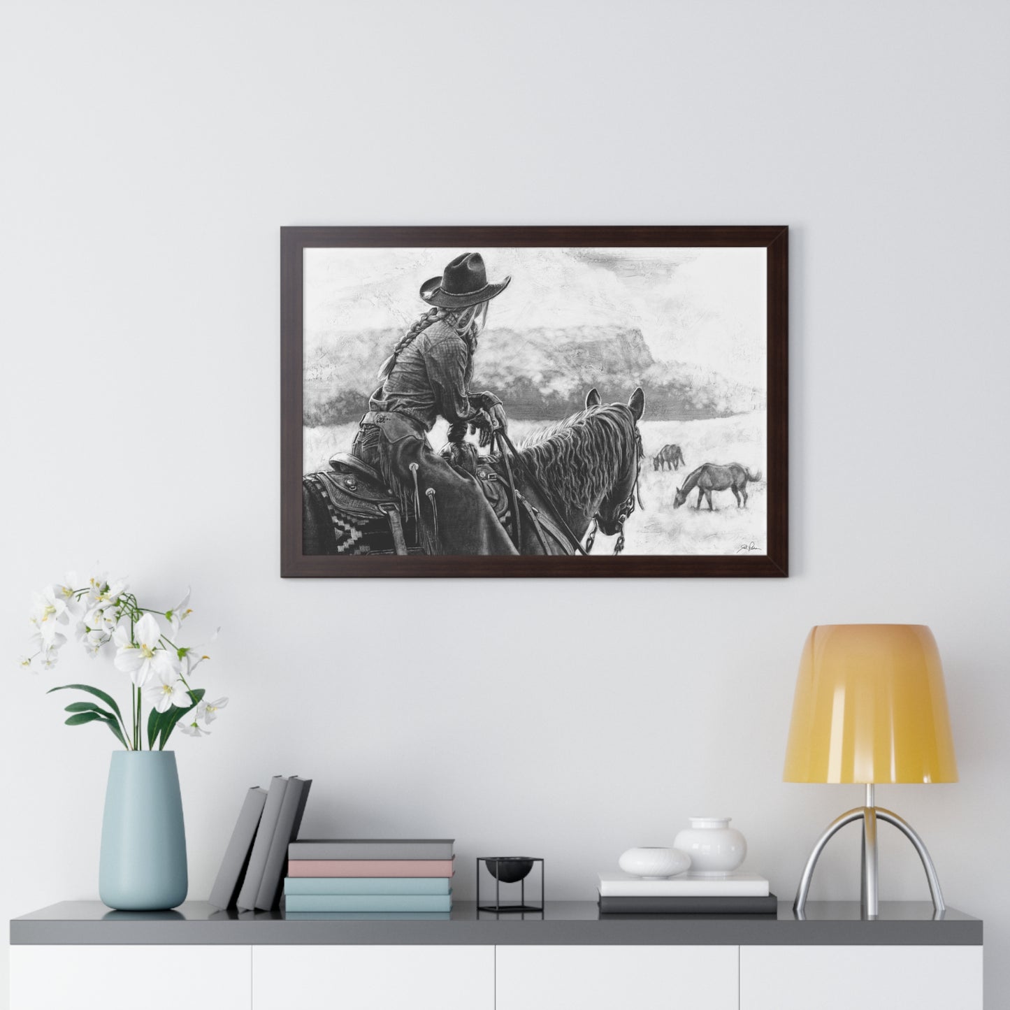 "Bridles and Braids" Framed Paper Print
