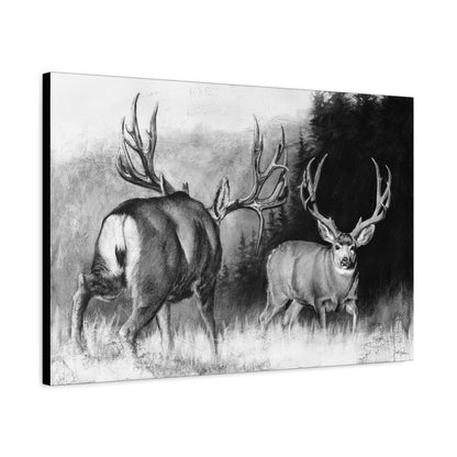 "Face Off" Stretched Canvas