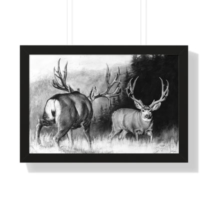 "Face Off" Framed Paper Print