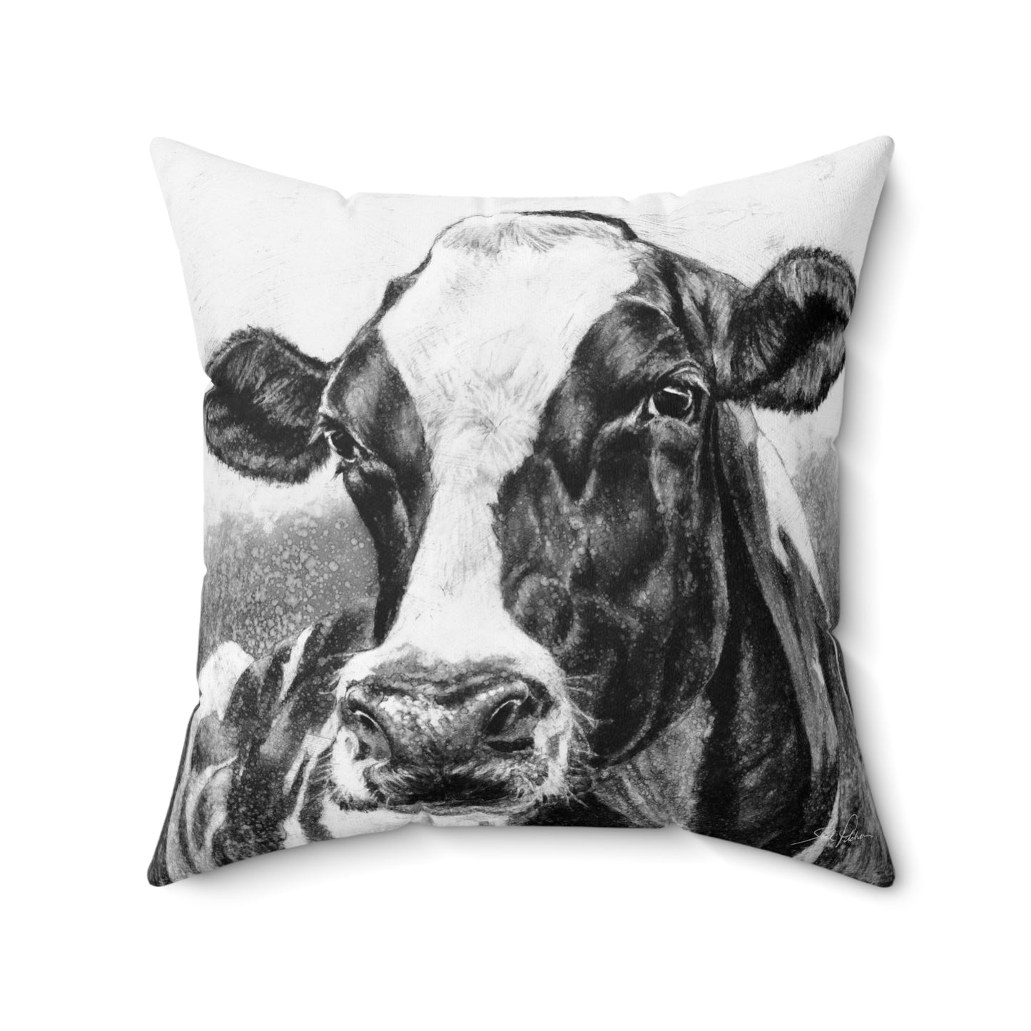 "Holstein" Square Pillow.