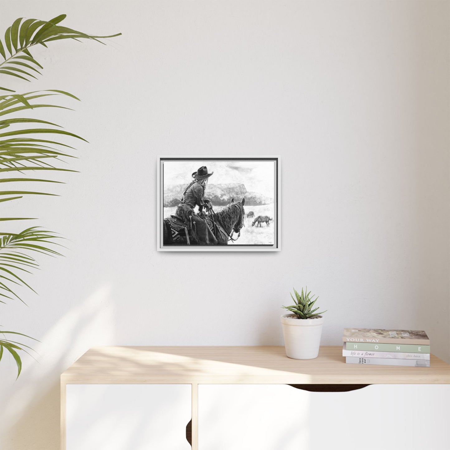 "Bridles and Braids" Framed Canvas