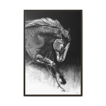 "Unbridled" Framed Canvas
