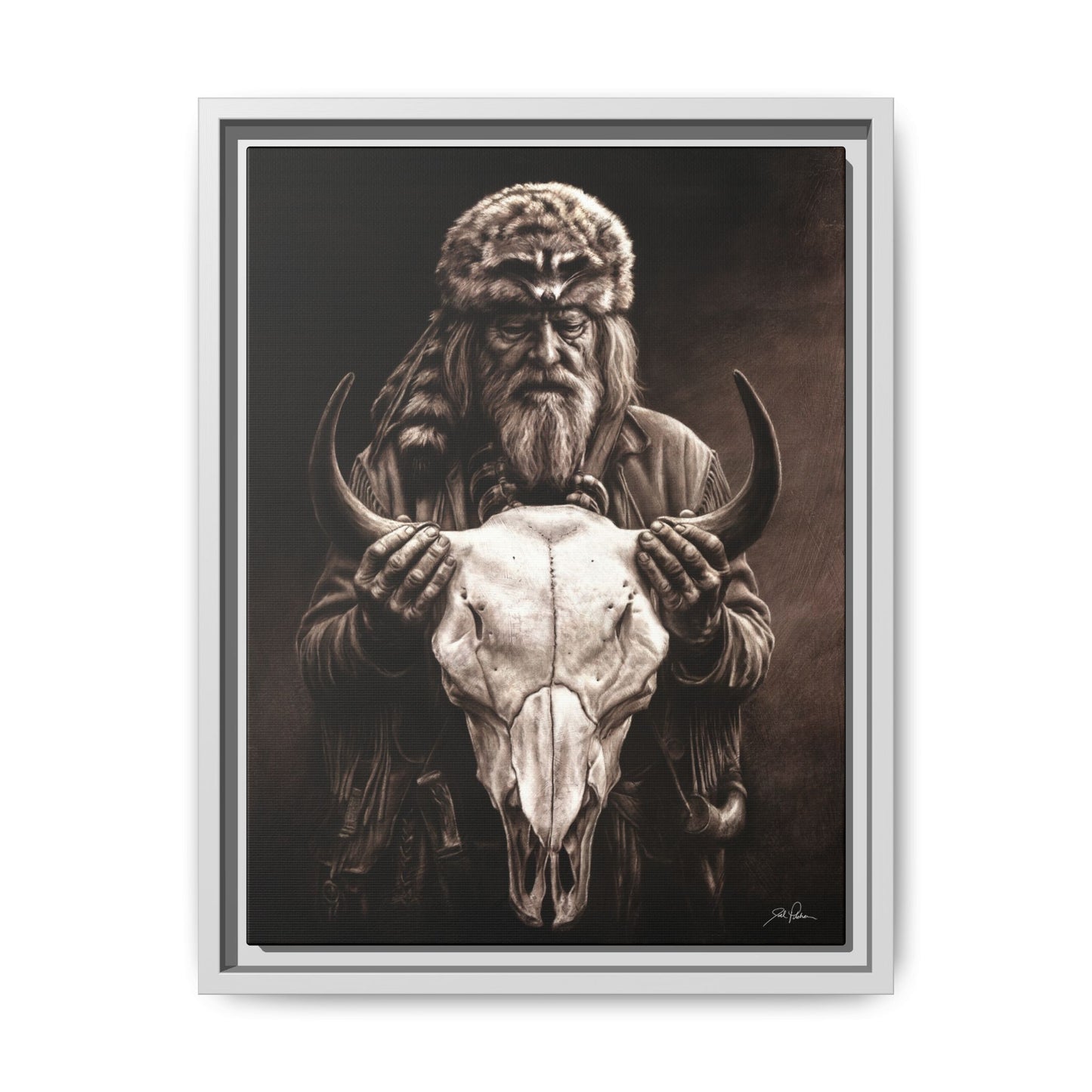 "Legends of the West" Framed Canvas