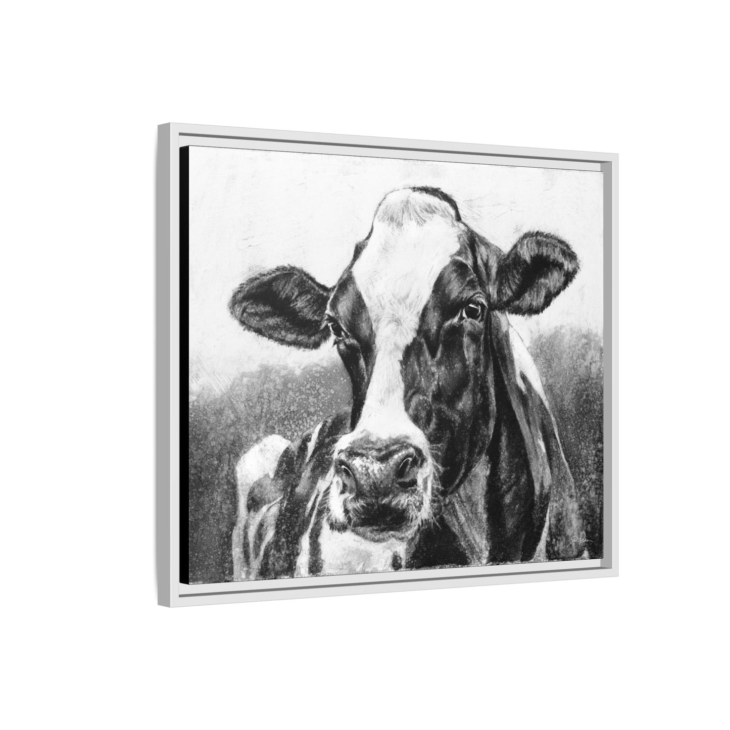 "Holstein" Framed Canvas