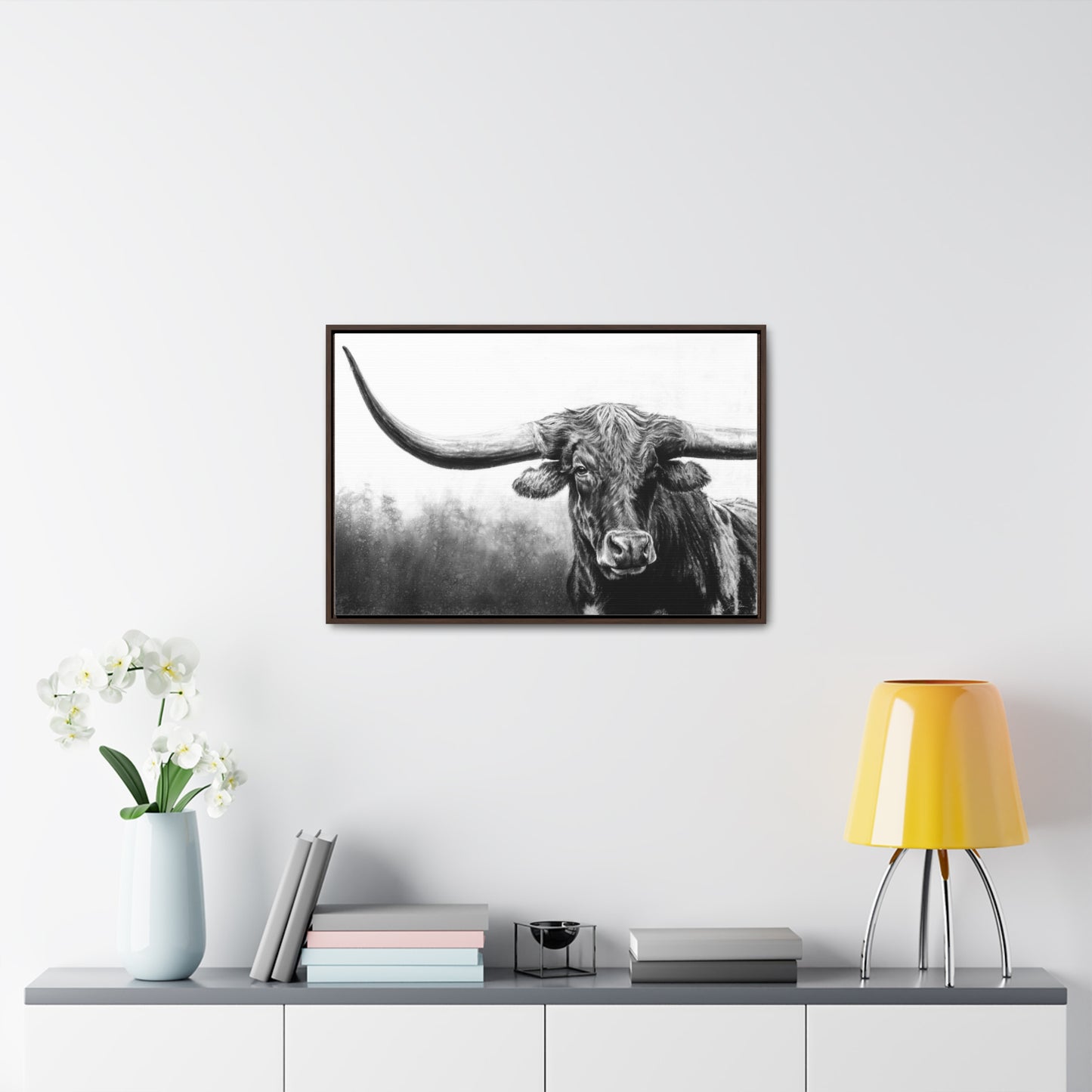 "Longhorn" Gallery Wrapped/Framed Canvas