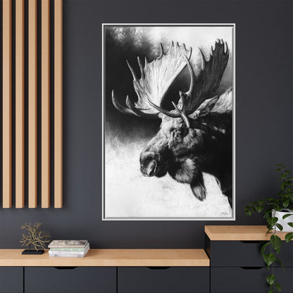 "Formida-bull" Framed Canvas