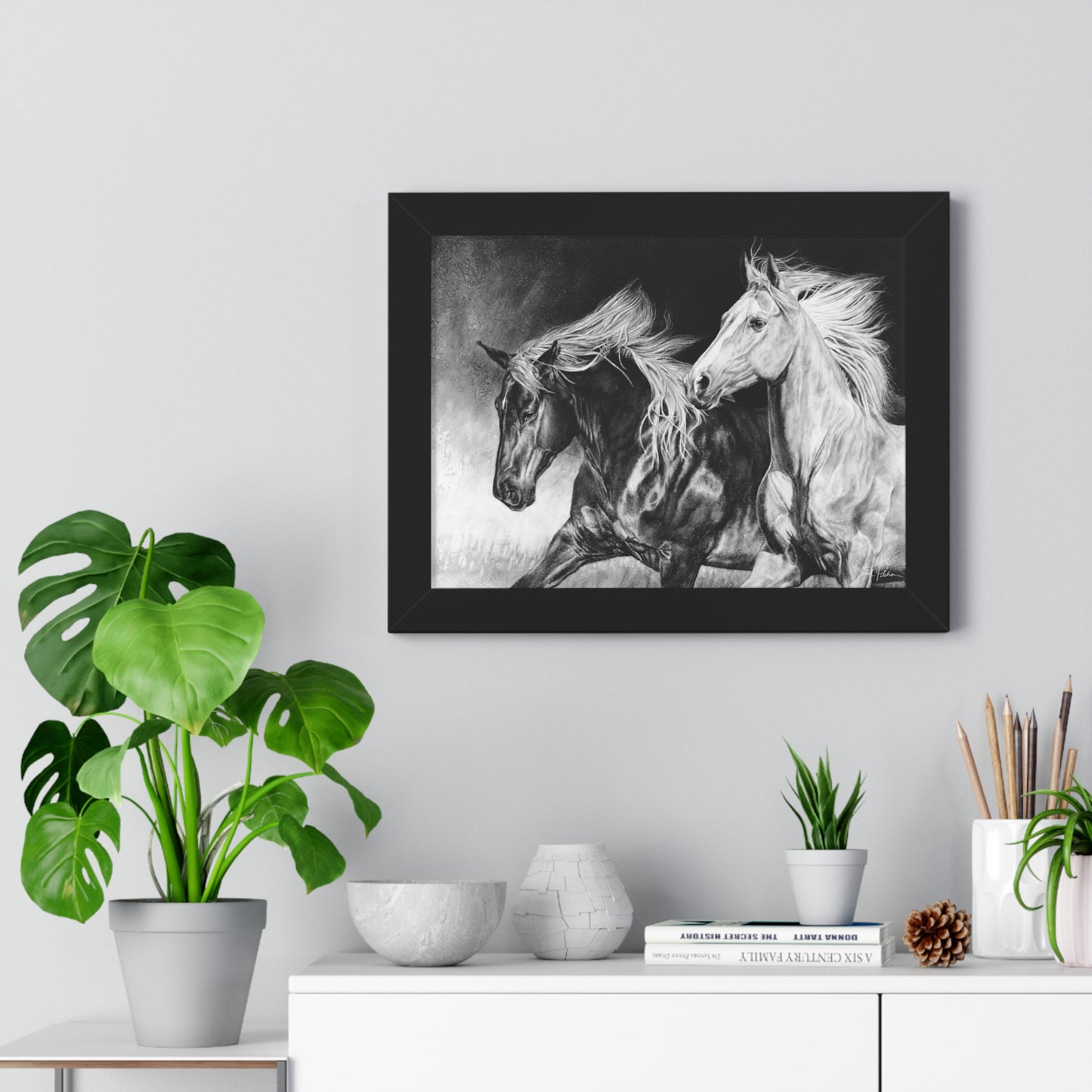 "Dynamic Duo" Framed Paper Print