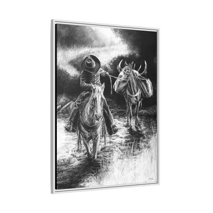 "Shallow Crossing" Framed Canvas