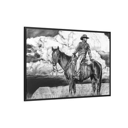 "Looking Back on the Path" Framed Canvas