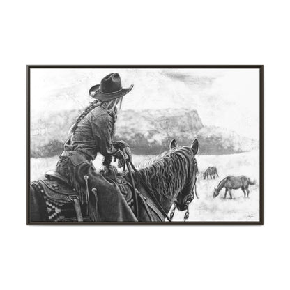 "Bridles and Braids" Framed Canvas